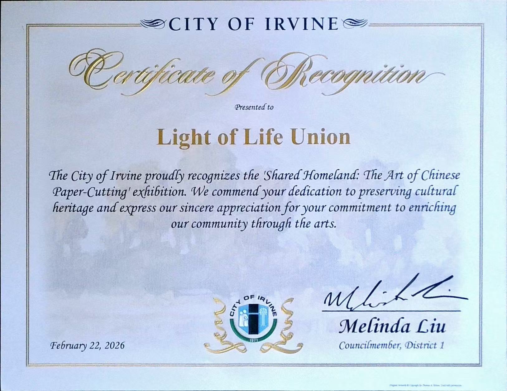 Certificate 1